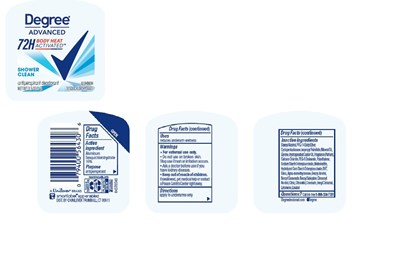 Label (Degree Advanced 72h Shower Clean Antiperspirant Deodorant   Artwork)